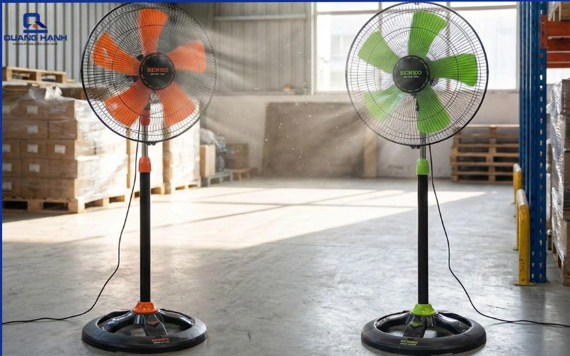 So sánh quạt lửng và quạt đứng