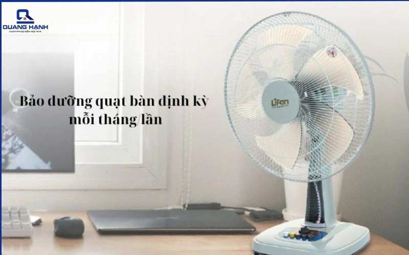 vệ sinh quạt để bàn