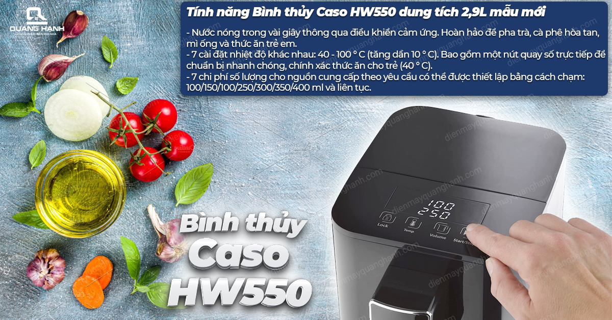Bình thủy Caso HW550