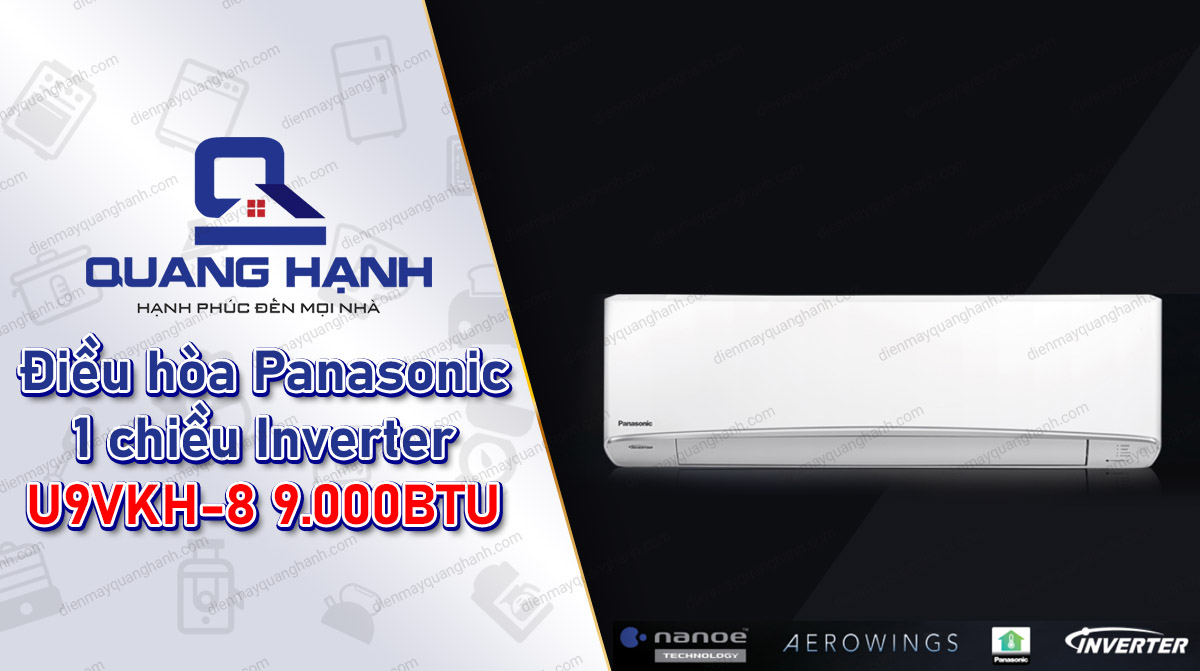 Điều hòa Panasonic 1 chiều Inverter U9VKH-8 9.000BTU 1