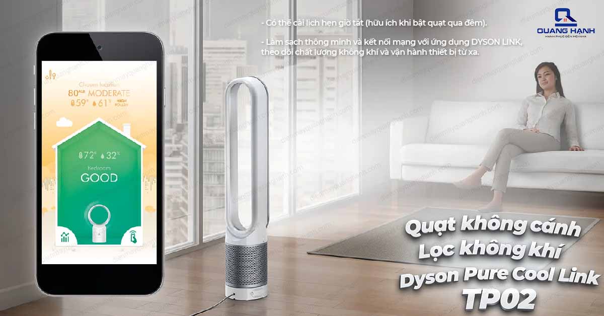 Quạt không cánh lọc không khí Dyson Pure Cool Link TP02