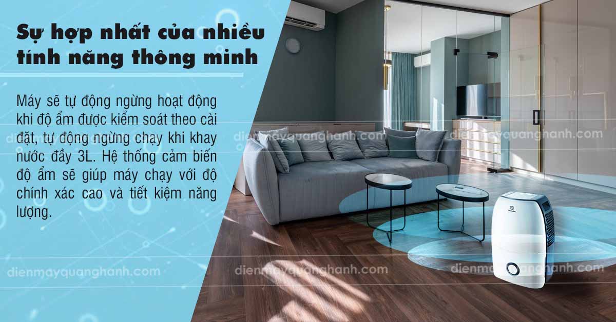 Electrolux EDH16SDAW được thiết kế thông minh đa tính an toàn