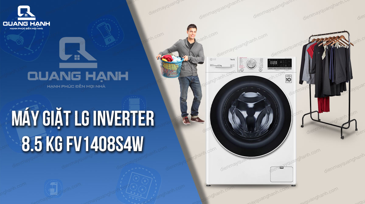 Máy giặt LG Inverter 8.5 Kg FV1408S4W 1