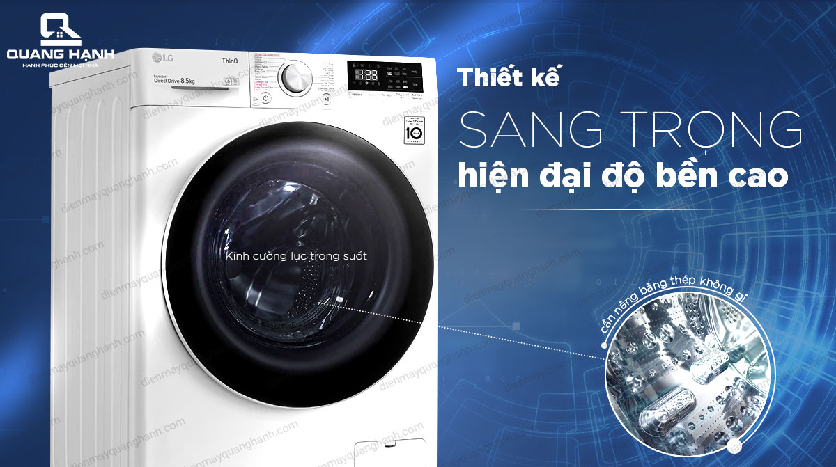 Máy giặt LG Inverter 8.5 Kg FV1408S4W 2