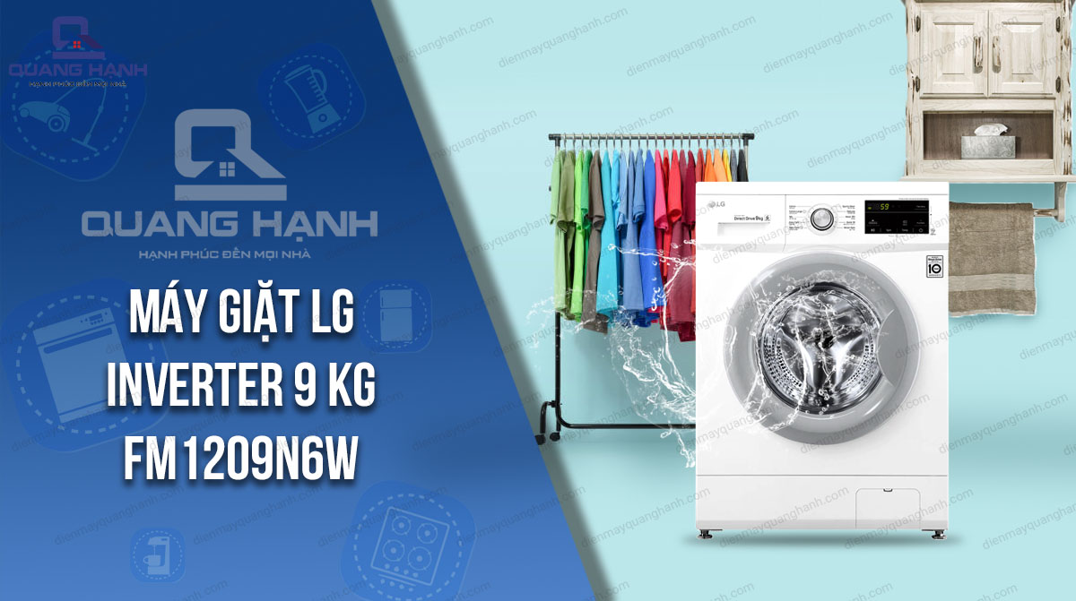 Máy giặt LG Inverter 9 Kg FM1209N6W 7041 1