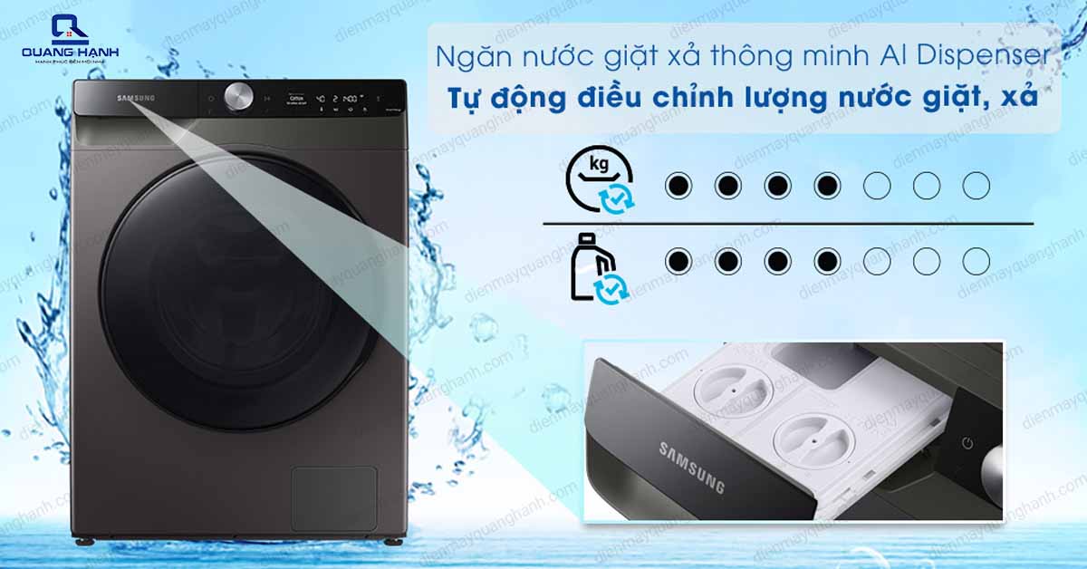 Máy giặt sấy Samsung Inverter 11 kg WD11T734DBX/SV