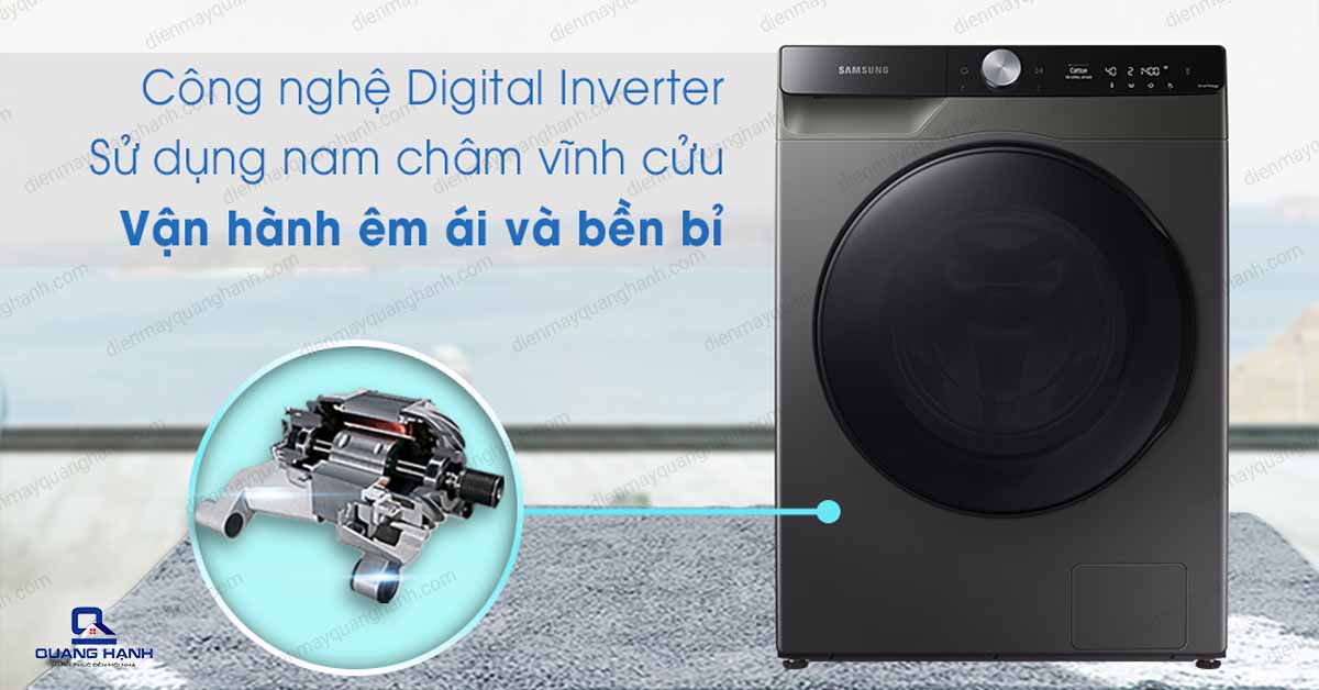 Máy giặt sấy Samsung Inverter 11 kg WD11T734DBX/SV