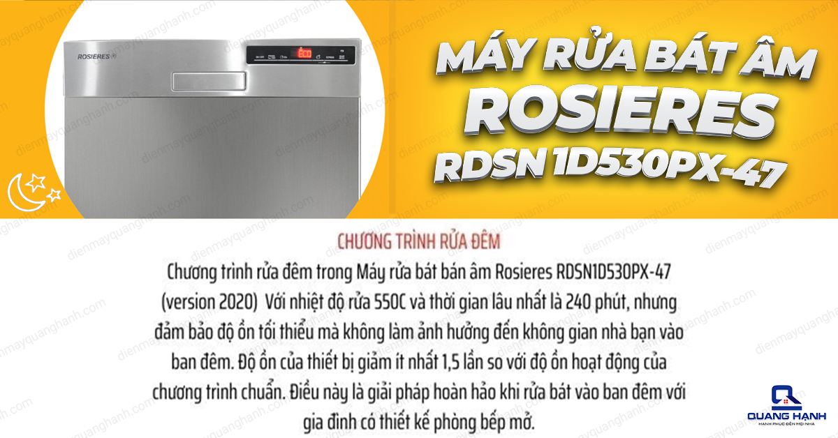 Máy rửa bát bán âm Rosieres RDSN1D530PX-47