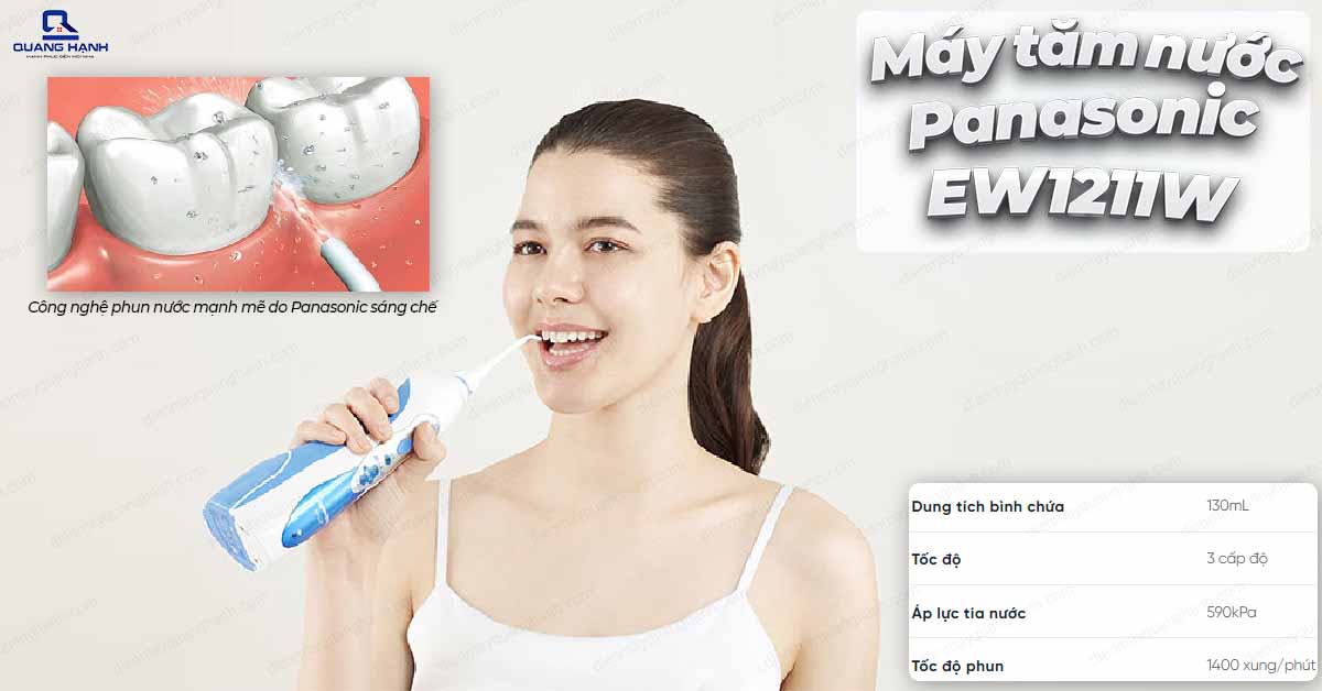 Máy Tăm Nước Không Dây Panasonic EW1211W