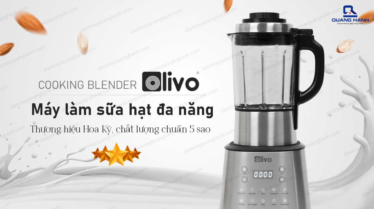 Máy làm sữa hạt Olivo X20 chính hãng giá tốt nhất thị trường tại Điện Máy Quang Hạnh