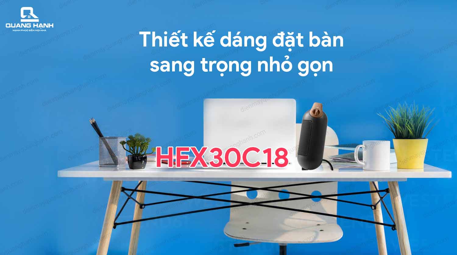 Quạt sưởi gốm Delonghi HFX30C18.AG QH131829 2