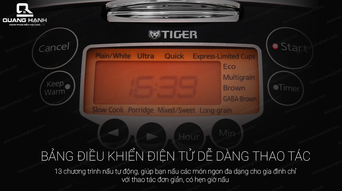 Nồi cơm điện tử cao tần 1.8L Tiger JKT-D18V 8323 4