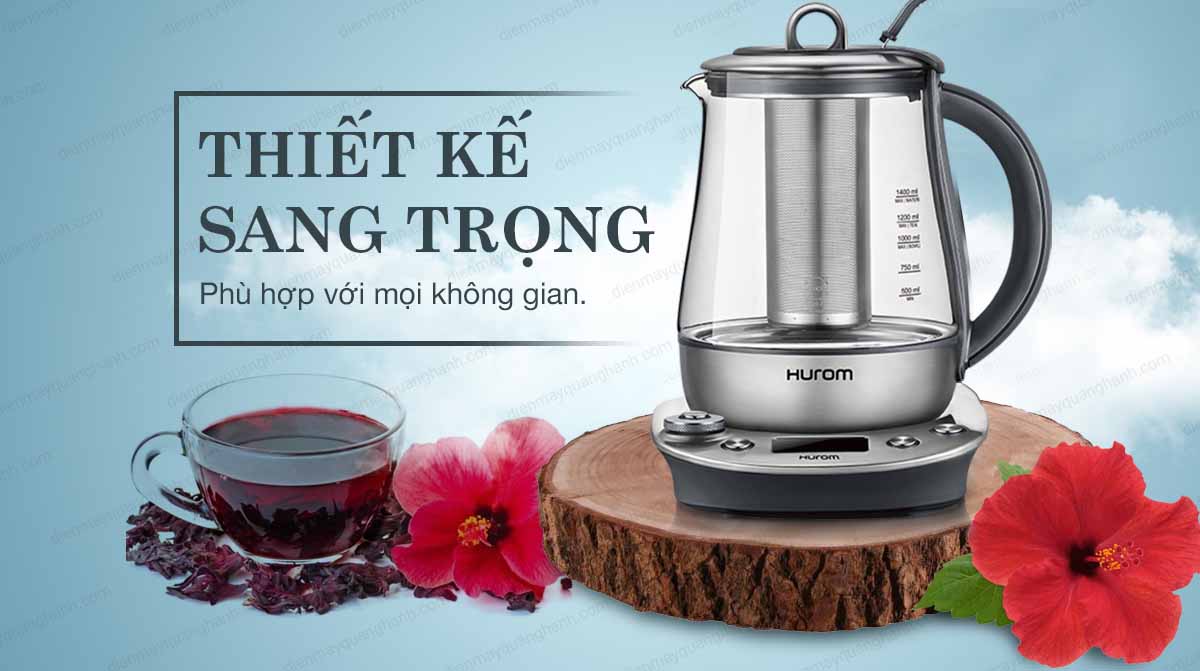 Máy pha trà đa năng Hurom Tea Master TM-P02FSS thiết kế sang trọng