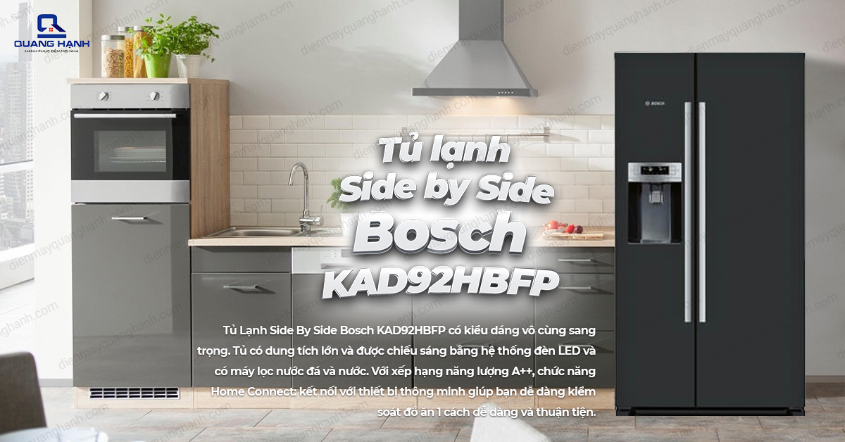Tủ lạnh Side by Side Bosch KAD92HBFP