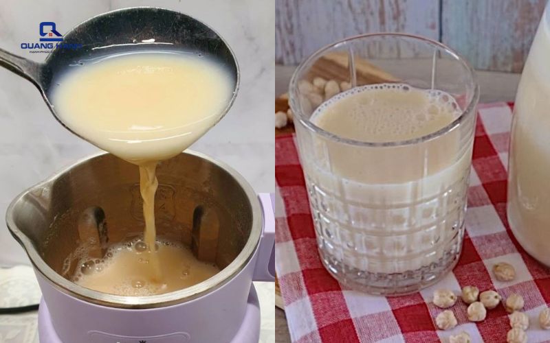 làm sữa đậu gà bằng máy làm sữa hạt 1