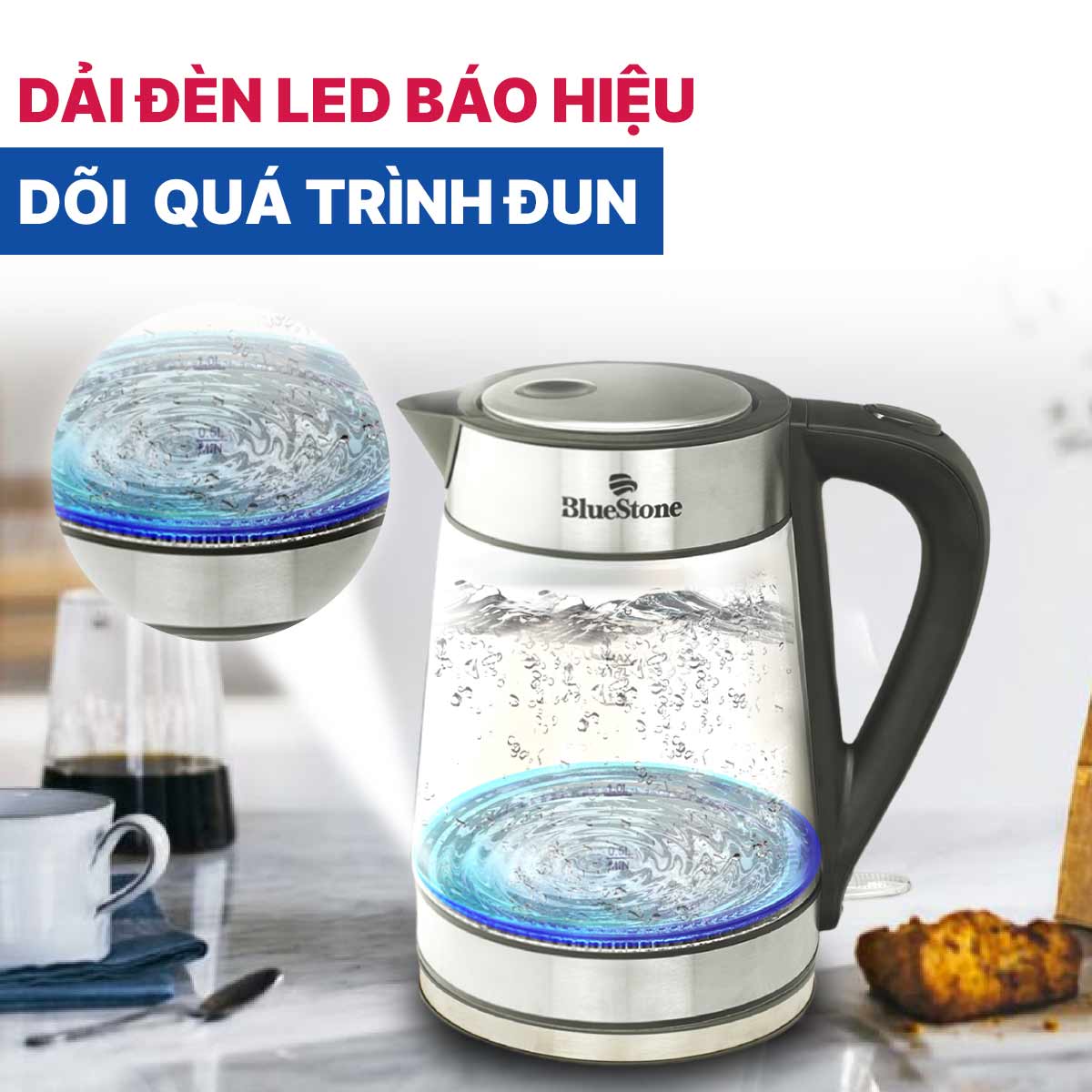 Bình đun siêu tốc Bluestone 1.7 lít KTB-3426