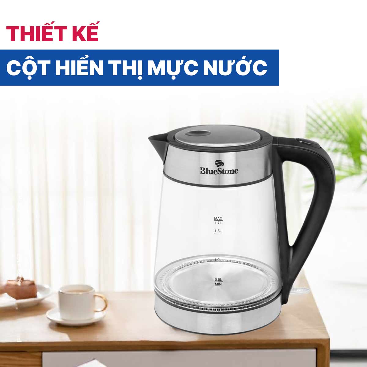 Bình đun siêu tốc Bluestone 1.7 lít KTB-3426