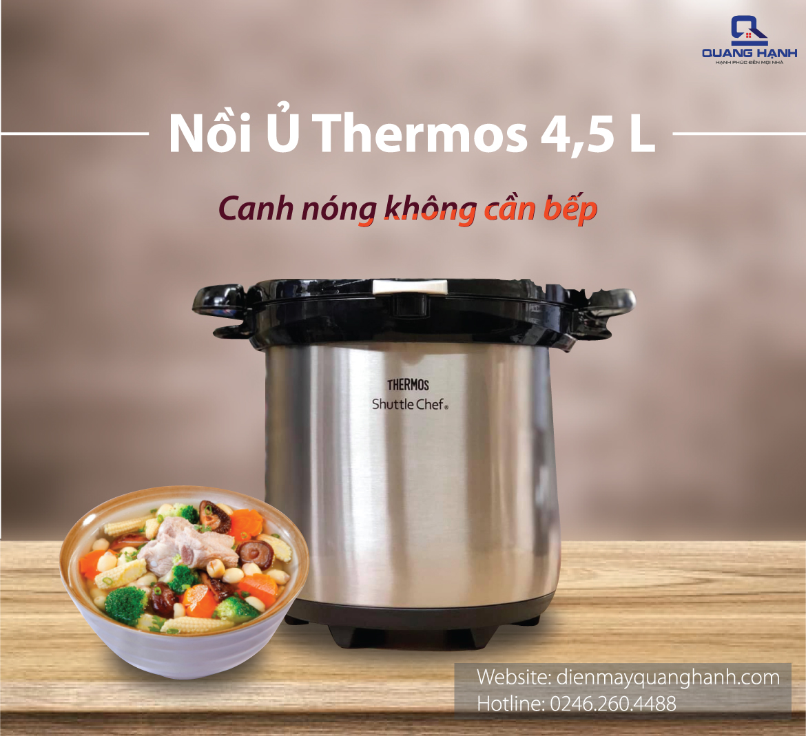 Nồi ủ thermos 4,5 L