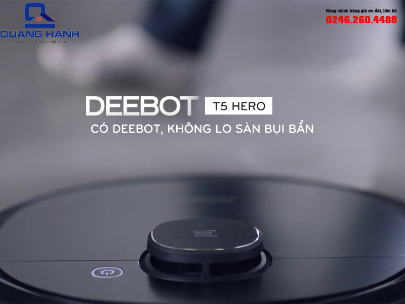 Robot hút bụi lau nhà Deebot Ecovacs T5 Hero bản quốc tế 8392 2