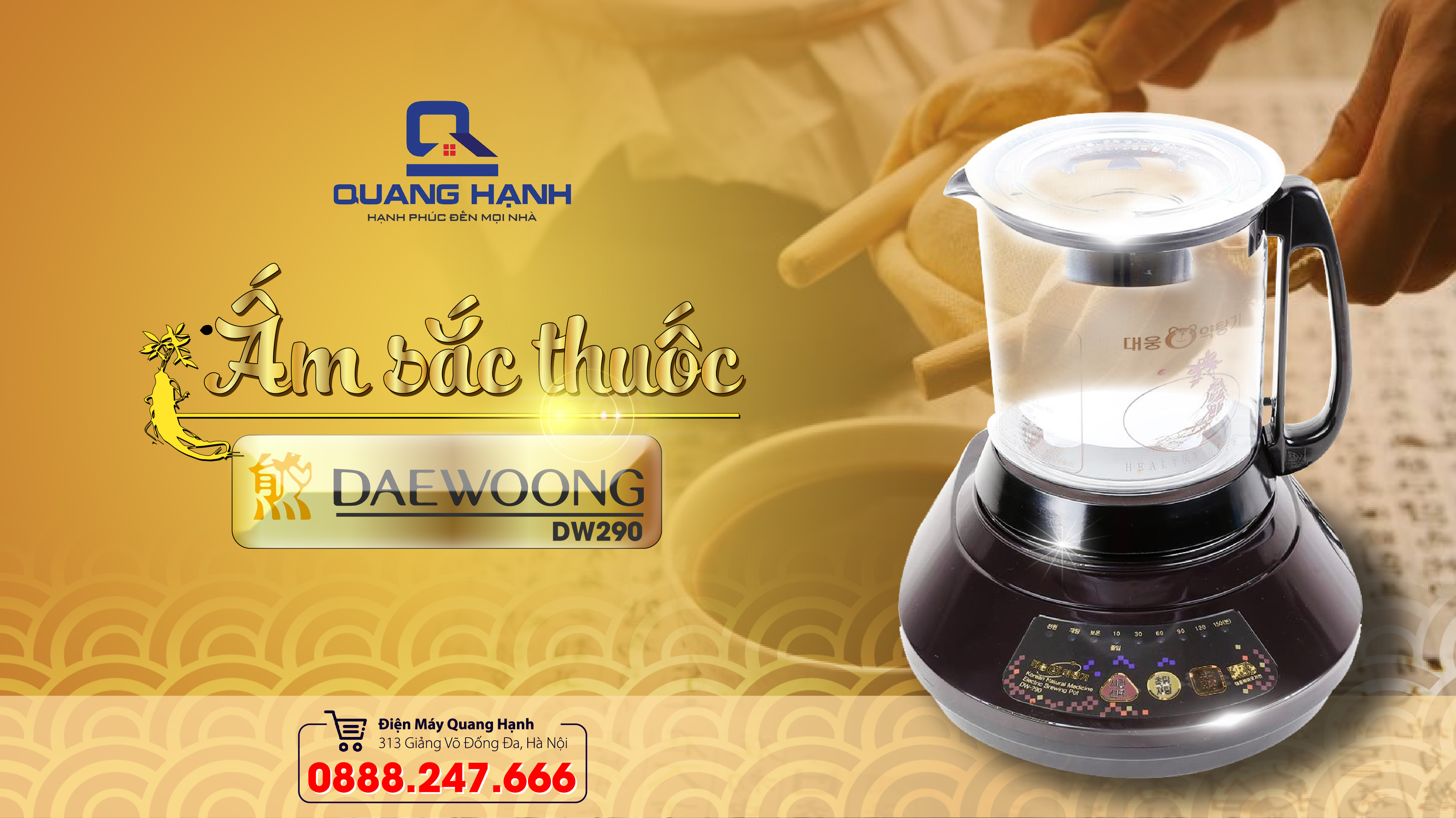 Ấm sắc thuốc Daewoong DW-290