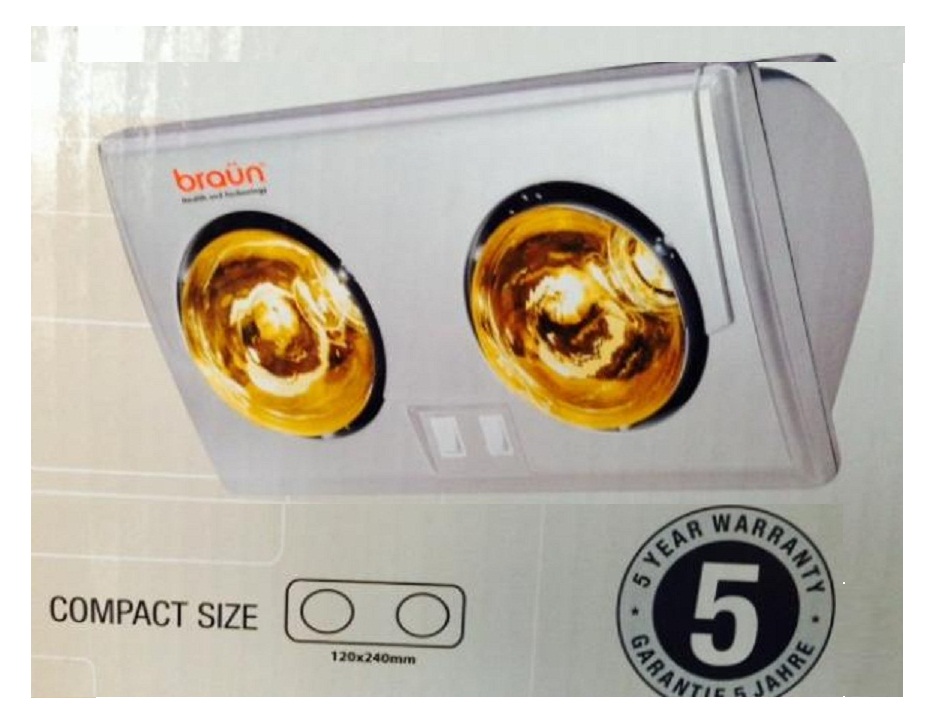 Đèn sưởi nhà tắm BRAUN KU02G QH1015