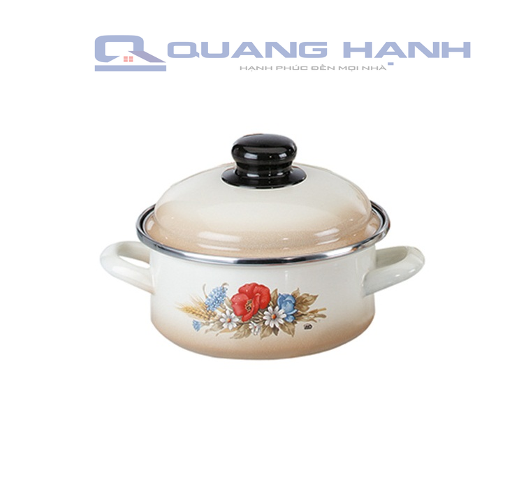 Nồi từ tráng men hoa ELO Kornblume 20cm  loại thấp QH2694