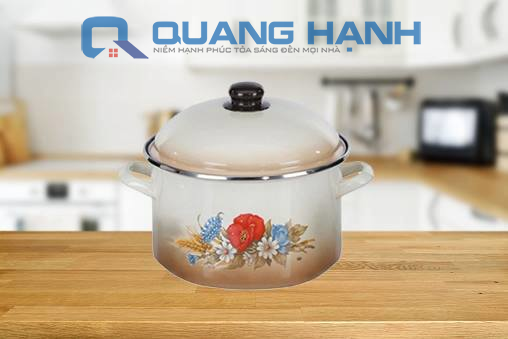 Nồi từ tráng men hoa ELO Kornblume 20cm loại cao QH2696
