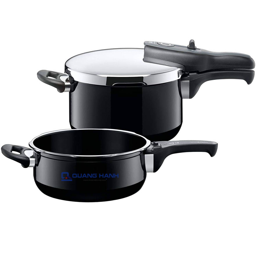 Bộ nồi áp suất Silit Sicomatic T-Plus Duo 4.5 + 3L Black