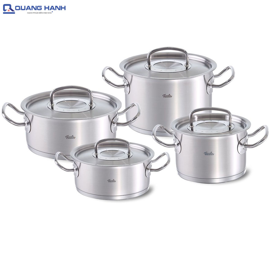 Bộ nồi từ Fissler Original Profi set 4 nắp inox