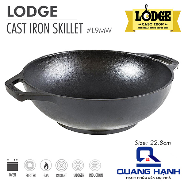 Chảo gang Lodge kiểu Wok Mini 23 cm QH7155
