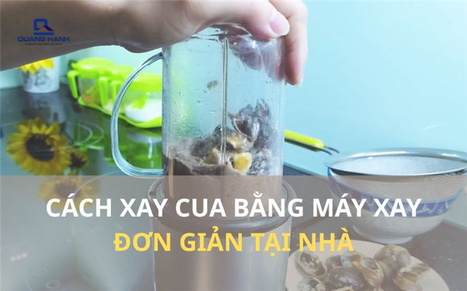 Cách xay cua bằng máy xay sinh tố đơn giản tại nhà