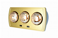 Đèn sưởi nhà tắm Braun 3 bóng vàng BU3 chất lượng cao mới 