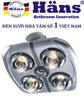 Đèn sưởi Hans 4 bóng âm trần H4B
