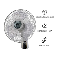 Quạt treo tường Midea FW40-7JR có điều khiển từ xa