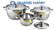 Bộ nồi Fivestar 3 chiếc nắp inox QH2271