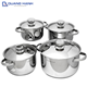 Bộ nồi cao cấp Karat Fivestar inox 8 món FS08CK QH5521
