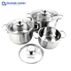 Bộ nồi 3 món inox nắp kính 3 đáy Fivestar FS06CG QH5532