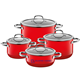 Bộ nồi Silit Passion Set 4 màu đỏ QH5814