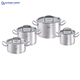 Bộ nồi từ Fissler Original Profi collection 4 món nắp kính QH6570