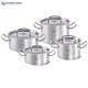 Bộ nồi từ Fissler Original Profi set 4 nắp inox QH6571