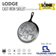 Chảo gang Lodge 26.67 cm đáy hình nai sừng tấm QH7141