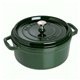 Nồi gang tròn Staub màu xanh rêu 20cm - 2.2L QH241764