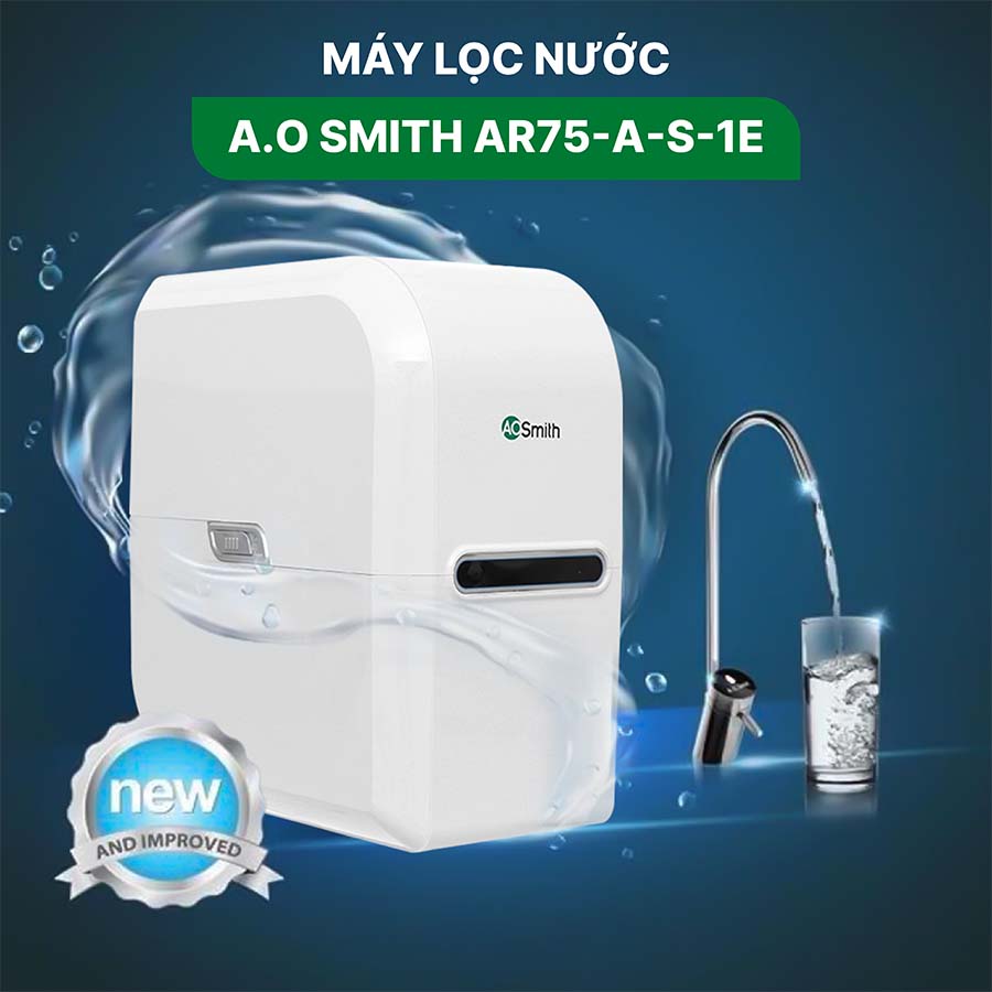 Máy lọc nước RO dưới chậu rửa A.O Smith AR75-A-S-1E - Lựa chọn hoàn hảo cho nguồn nước sạch trong