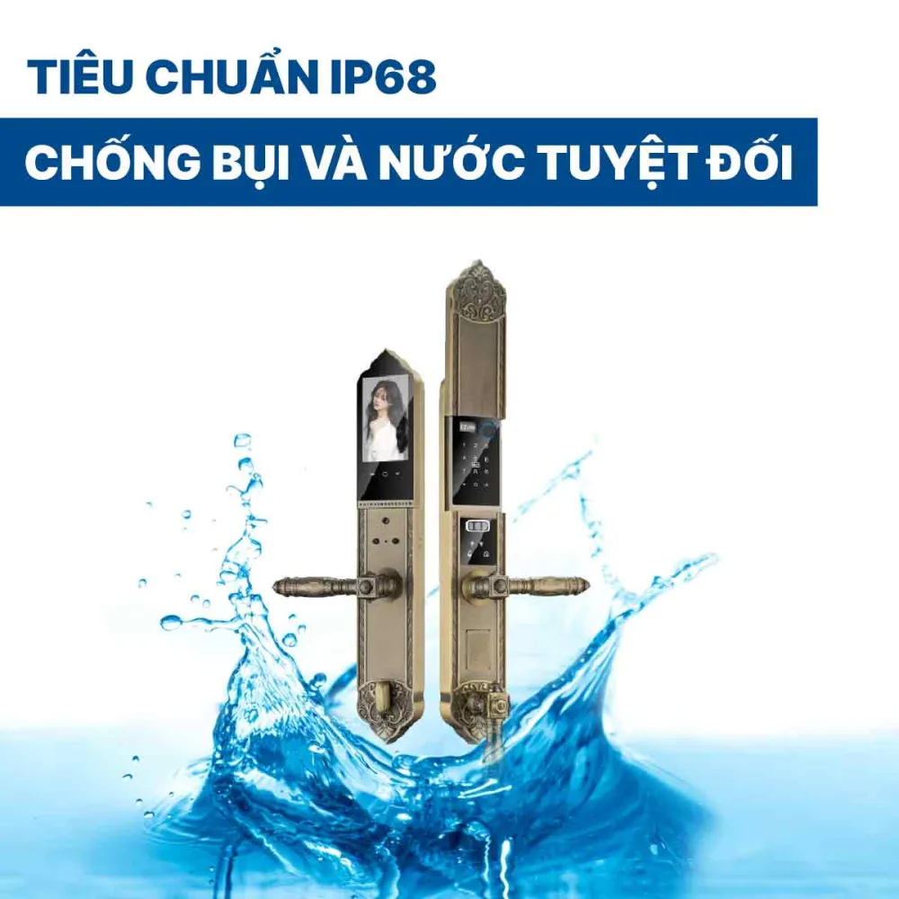 Khoá điện tử Hyundai đại sảnh HY-SLC8818 Bronze