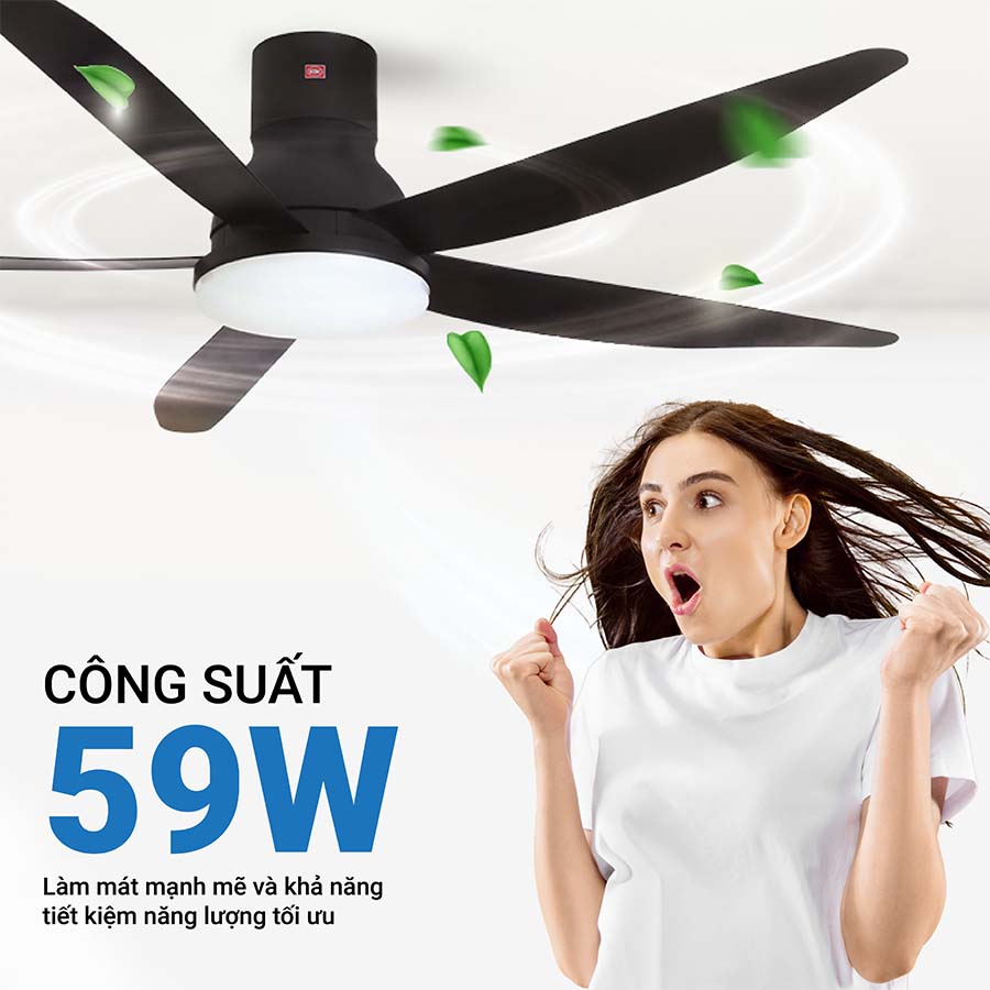 Quạt trần KDK U60FW 5 cánh