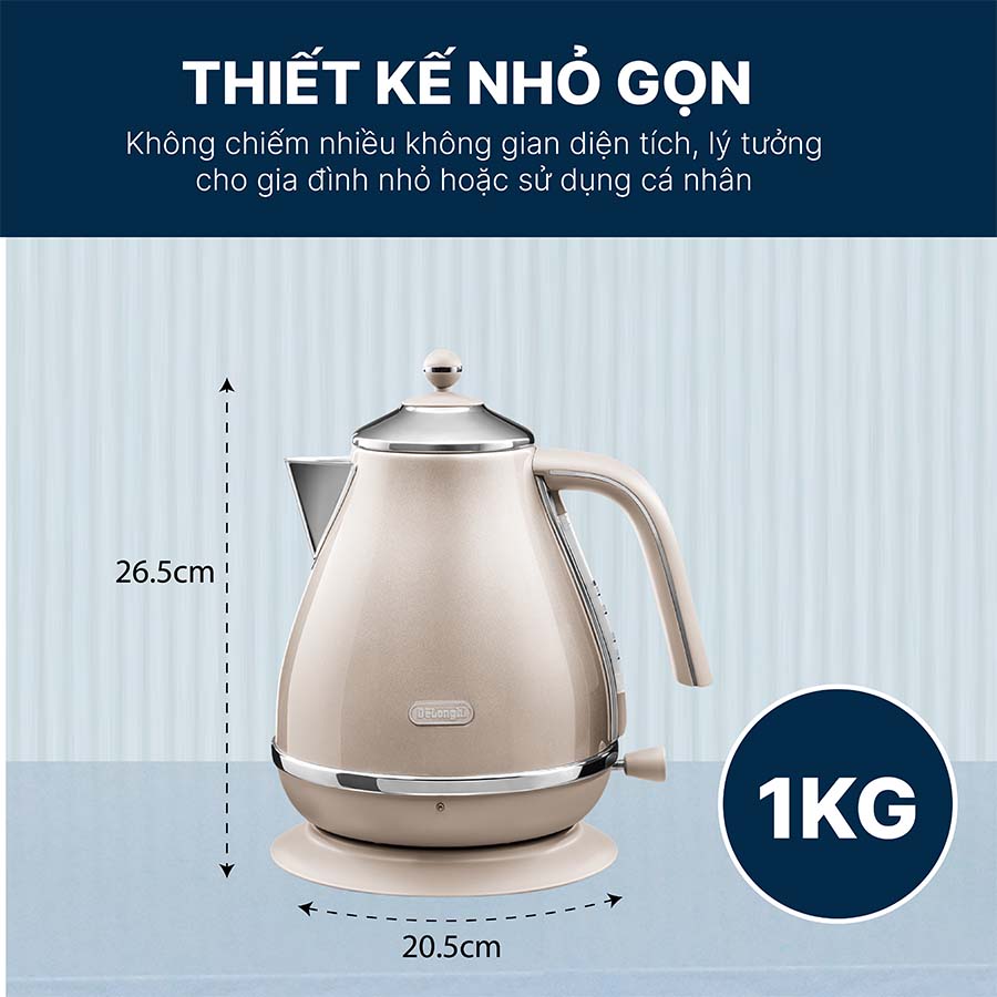 Ấm Siêu Tốc Delonghi KBOT2001.BG