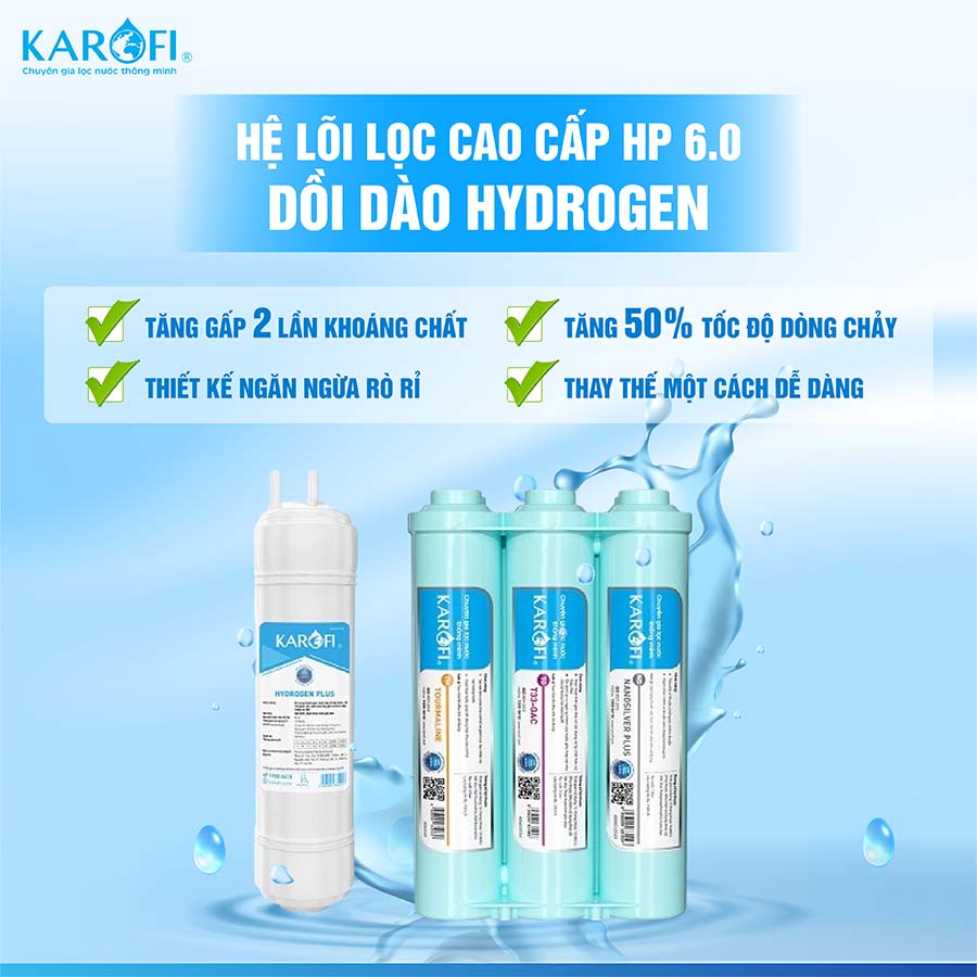 Máy lọc nước nóng lạnh Karofi KAD-L68