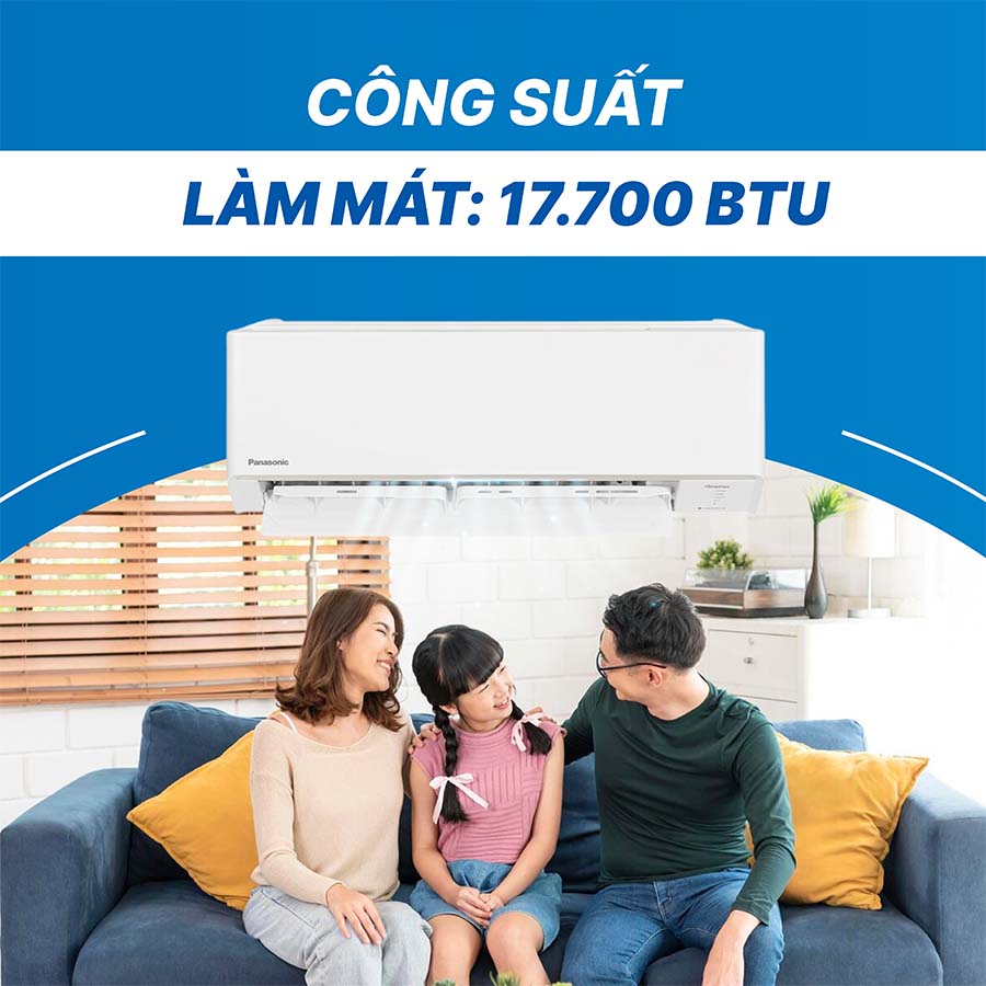 Điều hòa Panasonic CU/CS-RU18AKH-8 có công suất làm lạnh 18000 BTU