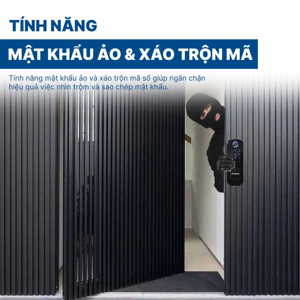 Khoá điện tử Hyundai cửa cổng HY-SLN002 Black