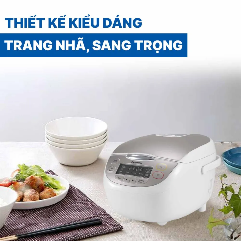Nồi cơm điện tử Panasonic SR-CP108NRAM dung tích 1 lít